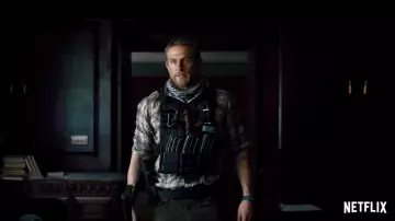 Plaid shirt worn by William 'Ironhead' Miller (Charlie Hunnam) in Triple Frontier movie outfits