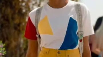 Bauhaus Printed T-shirt by Lau Clothing worn by Summer (Rebecca Coco Edogamhe) in Summertime TV series (Season 1 Episode 1)