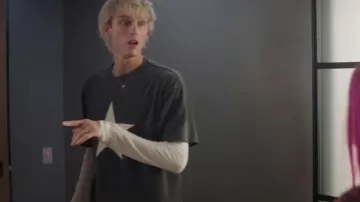 Star Print T-Shirt worn by Machine Gun Kelly in Good Mourning movie