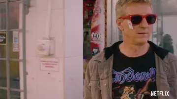 Cinderella Shake Me Printed Black T-shirt worn by Johnny Lawrence (William Zabka) as seen in Cobra Kai TV series (Season 5)