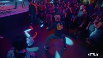 Female Body Inspector T-shirt worn by Johnny Lawrence (William Zabka) as seen in Cobra Kai TV series outfits (Season 5)