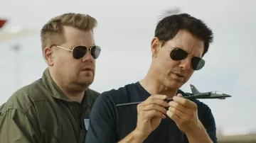 Gafas de sol de aviador usadas por James Corden como se ve en The Late Late Show with James Corden