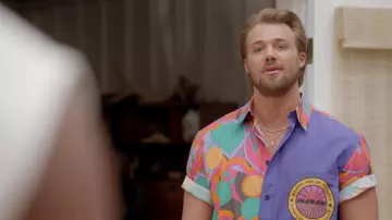 Isabel Marant Labili Printed Cotton Shirt worn by JJ Parker (Hunter Clowdus) as seen in All American TV series outfits (Season 4 Episode 20)