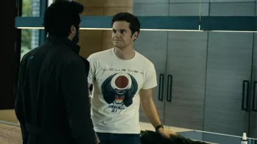 The "Journey Japan 1981" t-shirt worn by Hughie Campbell (Jack Quaid) in the series The Boys (S02E07)