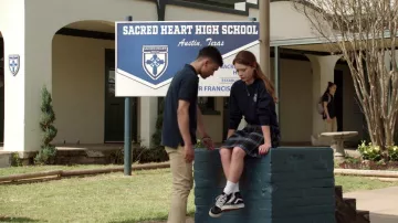 Vans Hi Top black sneakers worn by Stella Walker (Violet Brinson) as seen in Walker TV series outfits (Season 2 Episode 17)