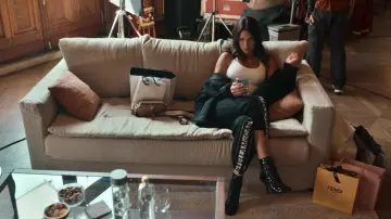 Marc Jacobs Snapshot Small leather camera belt Bag of Laurie (Adria Arjona) as seen in Irma Vep TV show (Season 1 Episode 1 )