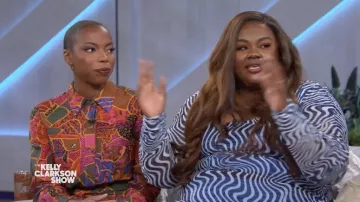 Farm Rio Hidden Animals Printed Jumpsuit worn by Sasheer Zamata in The Kelly Clarkson Show