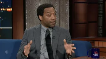 Wool-Blend Suit Jacket worn by Chiwetel Ejiofor as seen in The Late Show with Stephen Colbert on June 8, 2022
