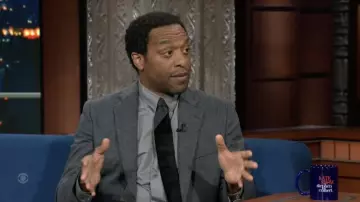 Wool-Blend Suit Jacket worn by Chiwetel Ejiofor as seen in The Late Show with Stephen Colbert on June 8, 2022