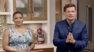 Taylor Smocked-Waist Maxi Dress worn by Déjà Vu in LIVE with Kelly and Ryan