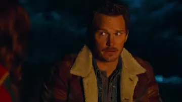 Plaid Flannel Trucker Jacket worn by Owen Grady (Chris Pratt) as seen in Jurassic World Dominion