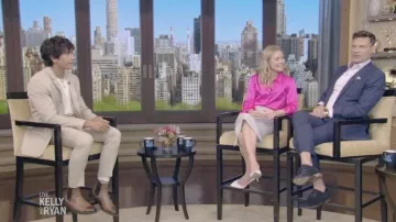 Roland Mouret Arreton Pencil Skirt worn by Kelly Ripa in LIVE with Kelly and Ryan on June 10, 2022