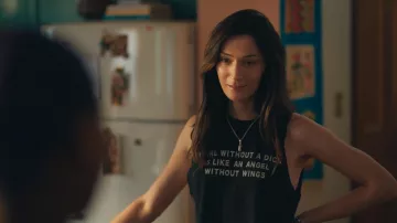 A Girl Without A Dick Racerback Tank Top worn by Ruthie (Jesse James Keitel) in Queer as Folk (S01E06)
