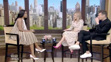 Maxi-Vestido sin mangas usado por Keke Palmer como se ve en VIVO con Kelly y Ryan el 16 de junio de 2022