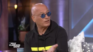 Blue Round sunglasses worn by Howie Mandel as seen in The Kelly Clarkson Show