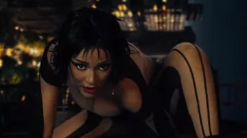 Black wig worn by Doja Cat in her Streets Music Video