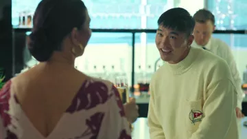 Tombolo Mariner Sweater (Beige) worn by Nicholas (Joel Kim Booster) as seen in Loot TV series (S01E01)