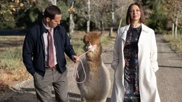 Erdem Antonetta Dress in floral print and black worn by Molly (Maya Rudolph) as seen in Loot TV series (S01E04)