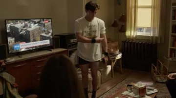 'I survived my trip to NYC" white t-shirt worn by Peter Parker / Spider-Man (Tom Holland) in Spider-Man: No Way Home