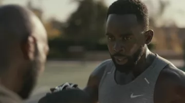 Nike Grey Tank Top worn by Geoffrey (Jimmy Akingbola) as seen in Bel-Air TV series wardrobe (Season 1 Episode 8)