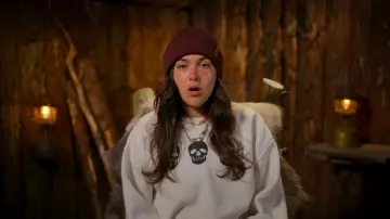 Skull Print Sweatshirt worn by Devon Smith in Snowflake Mountain (Season 1 Episode 4)