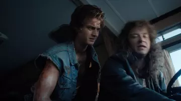 Motorhead Hammered Cut Out Woven Patch Official Metal Rock Band worn by Steve Harrington (Joe Keery) as seen in Stranger Things TV series outfits (Season 4 Episode 8)