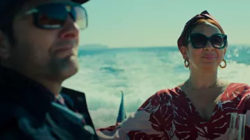 MCM Angular Butterfly Sunglasses worn by Molly Novak (Maya Rudolph) as seen in Loot (S01E01)