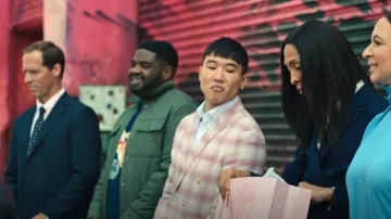 Topman  Double Breasted Suit Jacket worn by Nicholas (Joel Kim Booster) as seen in Loot (S01E01)