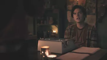 Zara Textured Check Overshirt worn by Jughead Jones (Cole Sprouse) as seen in Riverdale TV series (Season 6 Episode 18)