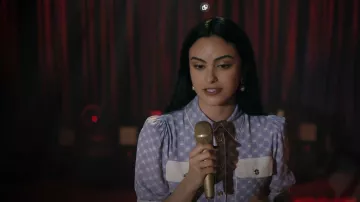 Elisabetta Franchi Shirt With All-over Monogram Logo porté par Veronica Lodge (Camila Mendes) vu dans Riverdale (S06E17)