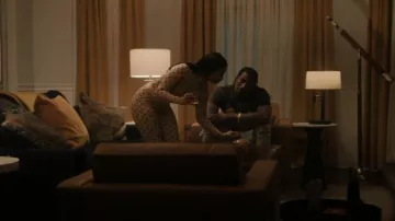 Marine Serre All Over Crescent Print Leggings worn by Tiffany (Hannaha Hall) as seen in The Chi (S05E02)