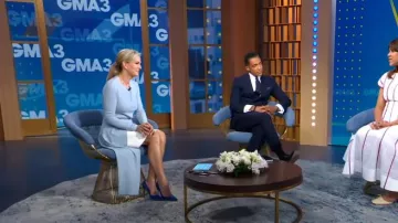 Rosetta Getty Asym­met­ric Cot­ton Jer­sey Top worn by Jennifer Ashton as seen in Good Morning America Weekend on 05 July 2022