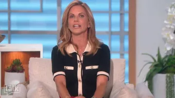 Maje Raveny Knit Dress worn by Natalie Morales as seen in The Talk on 06 July  2022