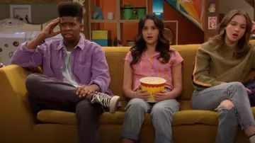 Urban Outfitters Big Cor­duroy Work Shirt worn by Munchy (Isaiah Crews) as seen in Side Hustle (S02E20)
