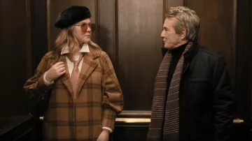 Asos Design Balloon Sleeve Check worn by Mabel Mora (Amy Schumer) as seen in Only Murders in the Building (S02E01)