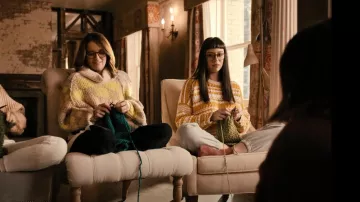 Maje Modeste Sweater worn by Poppy White (Adina Verson) as seen in Only Murders in the Building (S02E01)
