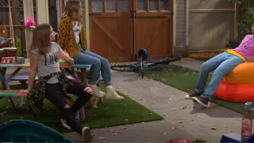 Vans Refract Sk8 Hi Reissue Skate Shoe worn by Presley (Jayden Bartels) as seen in Side Hustle (S01E01)