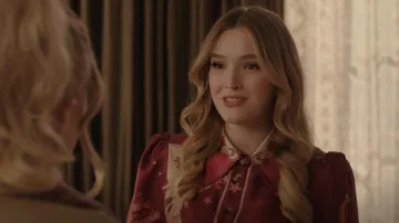 Zimmermann Star-Print Button-Up Shirt usado por Kirby Anders (Maddison Brown) como se ve en Dynasty (S05E03)