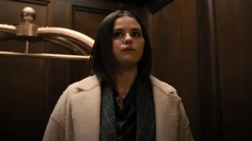 Rellery Marigold October Flower Necklace worn by Mabel Mora (Selena Gomez) as seen in Only Murders in the Building (S02E02)