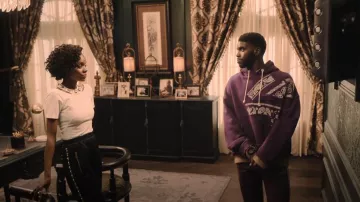 Palm Angels Track Pants worn by Tom Swift (Tian Richards) as seen in Tom Swift (S01E02)