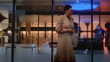 Stella Jean Embroidered Dress worn by Lorraine Swift (April Parker Jones) as seen in Tom Swift (S01E03)