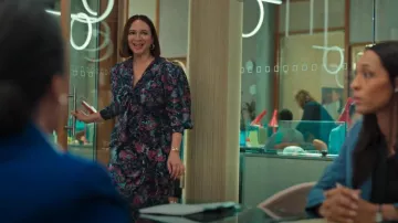 Isabel Maran Bree Skirt in Faded Night worn by Molly Novak (Maya Rudolph) as seen in Loot (S01E02)