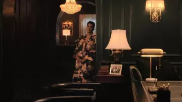 Desmond & Dempsey + Net Sustian Belted Printed Organic Cotton worn by Lorraine Swift (April Parker Jones) as seen in Tom Swift (S01E03)