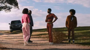 Wales Bonner Studio Track Pants worn by Tom Swift (Tian Richards) as seen in Tom Swift (S01E04)