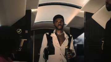 Rick Owens Larry Two Tone Shirt worn by Tom Swift (Tian Richards) as seen in Tom Swift (S01E04)