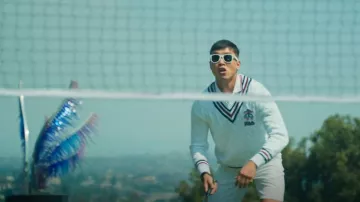 Brooks Brothers x Fila Lawn Tennis Sweater worn by Molly Novak (Maya Rudolph) as seen in Loot (S01E03)