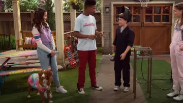 Boden Purple Baseball T-Shirt worn by Lex (Jules LeBlanc) as seen in Side Hustle (S01E23)