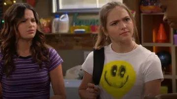 Weekday Forever Smile T-Shirt worn by Presley (Jayden Bartels) as seen in Side Hustle (S01E24)