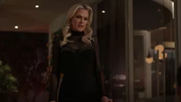 Herve Leger Embellished Illusion Bra Mini Dress worn by Alexis Carrington (Elaine Hendrix) as seen in Dynasty (S05E07)