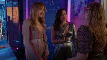 M Missoni Metallic Striped Maxi Dress porté par Kirby Anders (Maddison Brown) vu dans Dynasty (S05E09)
